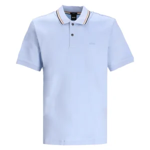 Hugo Boss Penrose 38 Men's Slim Fit Polo Shirt Light/Pastel Blue XL