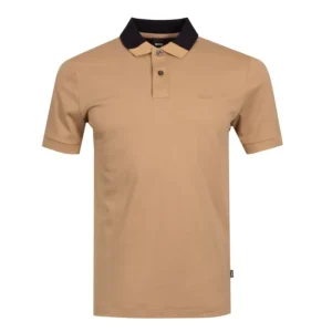 Hugo Boss Phillipson 116 Men's Polo Shirt Medium Beige