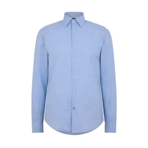 Hugo Boss Hal Kent Men's Casual Fit Shirt Light Pastel Blue