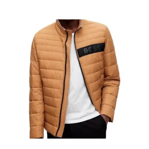 Hugo Boss Darolus Men's Water Repellent Padded Jacket Beige