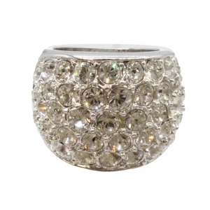 Adrian Buckley Pave Collection Silver Crystal Ring R345M (M)