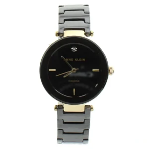 Anne Klein Ladies Watch Diamond Ceramic AK/1018 BKBK