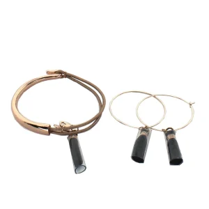 Boho Betty Rose Gold Bracelet & Earring Gift Set