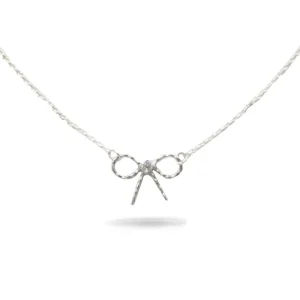 Estella Bartlett Little Ella Pretty Silver Plated Bow Necklace