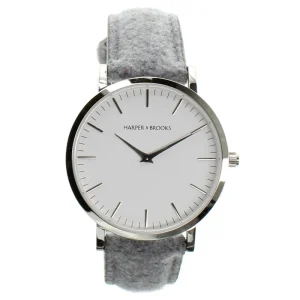 Harper & Brooks Ladies Watch Wool Grey Strap HB-FLY-ULL030