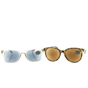 Have A Look Type B Olive and City Horn Sunglasses +1.50