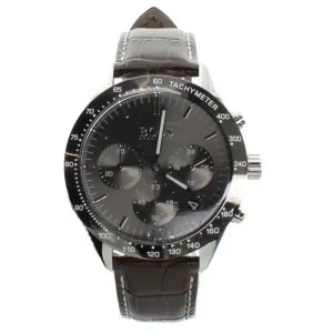 Hugo Boss Mens Watch Chronograph Brown Leather Talent 1513598