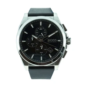 Hugo Boss Men's Watch Black Leather Chronograph Grandmaster 1513881