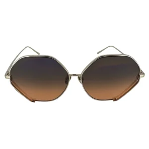 Linda Farrow Fawcet Hexagon Women's Sunglasses 6275 Fawcet