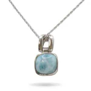 Marahlago Del Mar Larimar Stone Sterling Silver Necklace