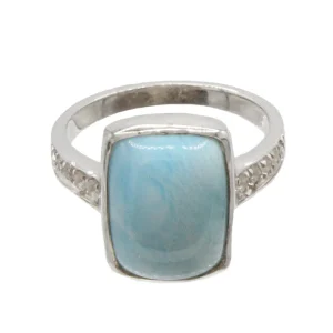 Marahlago Maris Larimar Stone Sterling Silver Ring Size 7