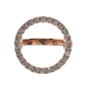 Sif Jakobs Biella Grande Rose Gold Ring Size 58