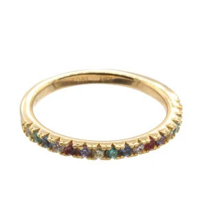 Sif Jakobs Ellera Cubic Zirconia Gold Ring Size 52