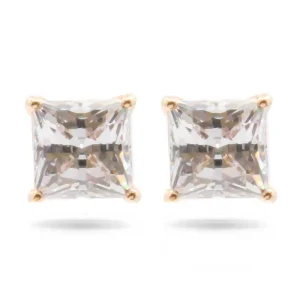 Swarovski Attract Square Crystal Rose Gold Earrings