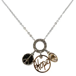 Swarovski Giggles T Collection Silver Necklace