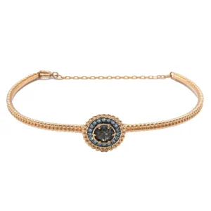 Swarovski Silver Night Crystal Collection Gold Bracelet