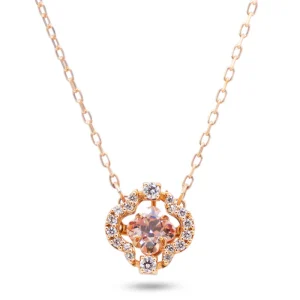 Swarovski Sparkling Dance Necklace Pink Rose Gold Plated 5514488