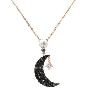 Swarovski Symbolic Moon Rose Gold Necklace