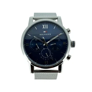Tommy Hilfiger Men's Watch Silver Mesh Strap 1791881