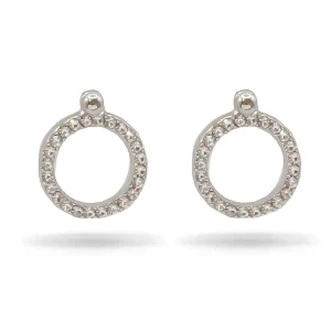 Zaza & Lilli Rhodium-Plated Silver Glint Earrings