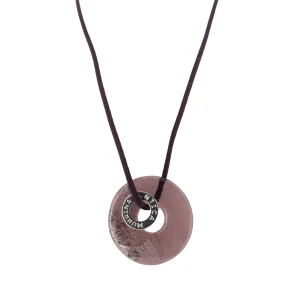 Antica Murrina Purple Glass Eclipse Necklace CO592A05