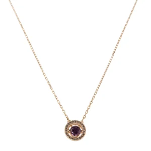Swarovski Purple Sparkling Dance Rose Gold Pendant 5620551