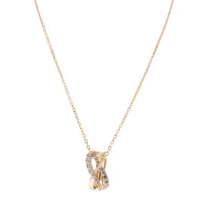 Swarovski Twist Necklace Rose Gold 5620549