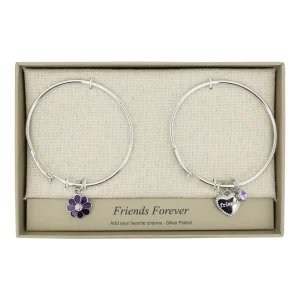 Lovita Silver Charm Bangle Friends Forever