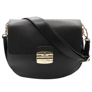 Furla Black Leather Shoulder Bag