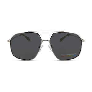 Polaroid Ruthenium Hexagonal Sunglasses PLD 6173 6LBM9 *EX DISPLAY*