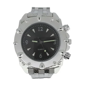 Marbella & Ashford Men's Silver And Black Quartz Watch TW23004D