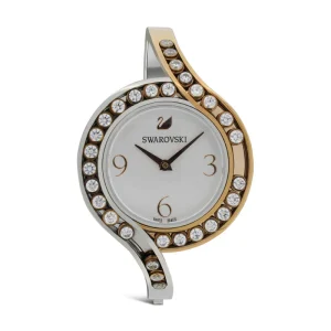 Swarovski Lovely Crystals Bangle Watch Metal Bracelet, White, Bicolor 5453651