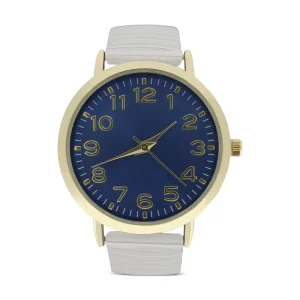 Marbella & Ashford Silver And Gold Watch Blue Face TW16008D