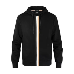 Hugo Boss Salvi 131 Sweatshirt With Zip - Black Men's