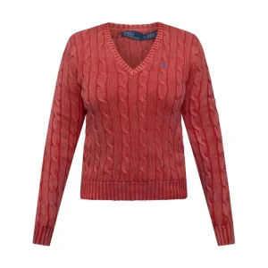 Ralph Lauren Polo Cable-Knit V-Neck Jumper Women's