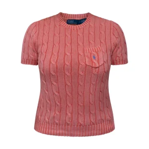 Ralph Lauren Polo Cotton Cable Short Sleeve Jumper Women's