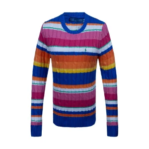 Ralph Lauren Polo Multi Colour Striped Knit Jumper Women's
