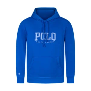 Ralph Lauren Polo Logo Fleece Hoodie Blue Men's