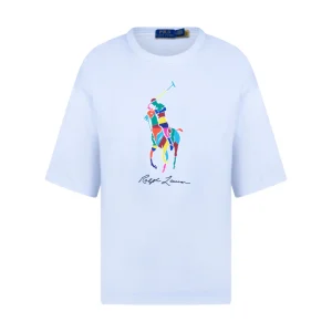 Ralph Lauren Relaxed Fit Big Pony Cotton T-Shirt White Men's