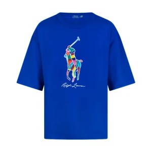 Ralph Lauren Relaxed Fit Big Pony Cotton T-Shirt Blue Men's