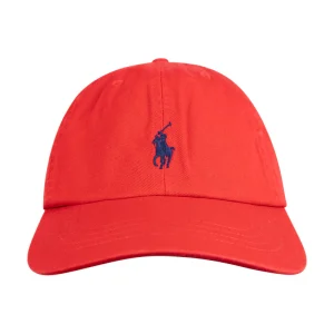 Ralph Lauren Polo Cotton Chino Cap Red One Size