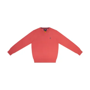 Ralph Lauren Polo Cotton Crewneck Boys Jumper Red