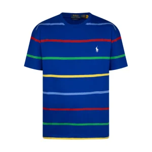 Ralph Lauren Polo Classic Fit Blue Striped Jersey T-Shirt