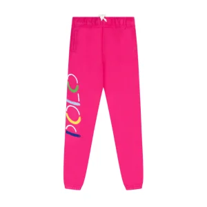 Ralph Lauren Polo Logo Terry Joggers Pink Girls