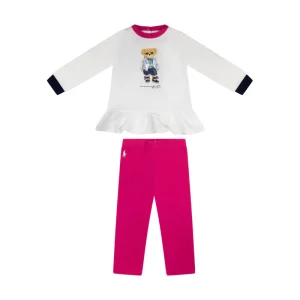 Ralph Lauren Polo Bear Fleece Sweatshirt & Leggings Set