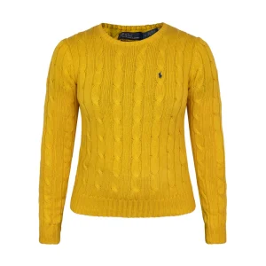 Ralph Lauren Polo Women's Pima Cotton Knit Jumper Gold