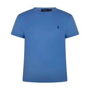 Ralph Lauren Polo Cotton Jersey Crewneck T-Shirt Blue Women's