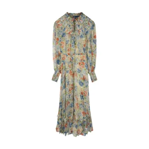 Ralph Lauren Polo Floral Print Georgette Maxi Dress Women's