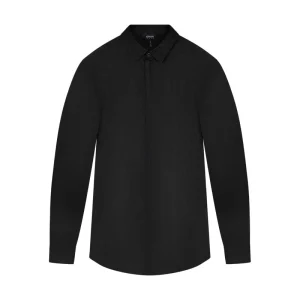 Armani Black Button Up Men's Shirt - Small