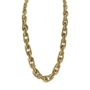Storm Leoni Plated Stainless Steel 21k Gold Necklace